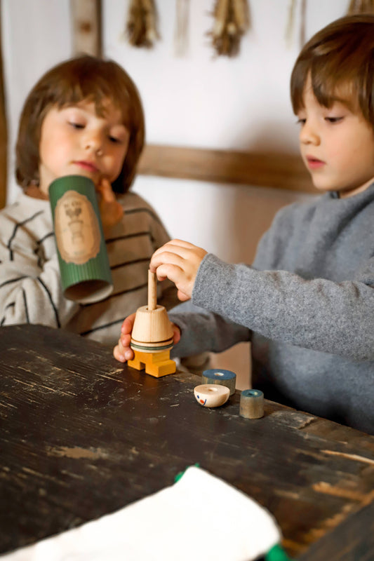 Houten Montessori Stapelfiguur - Nr.3