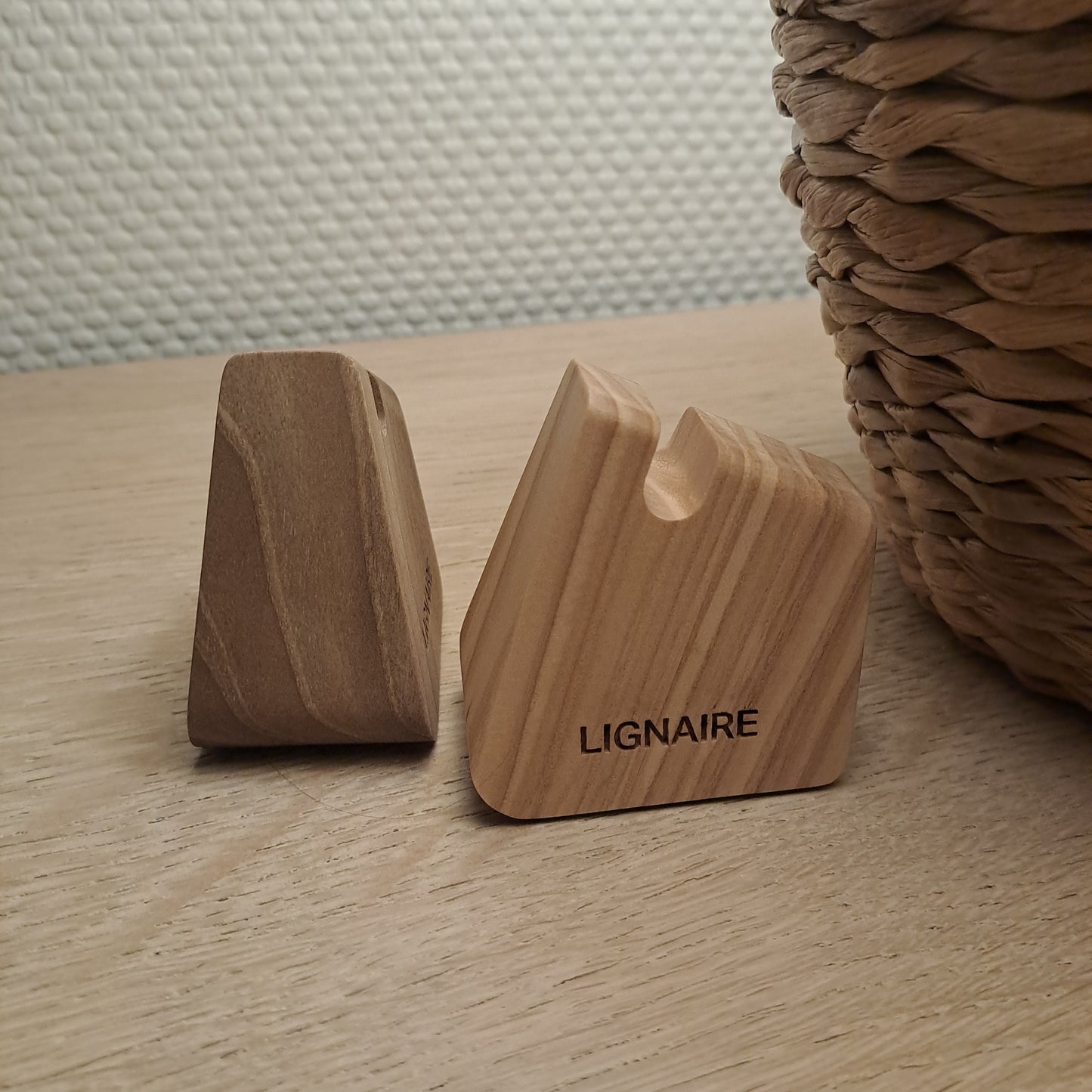 Houten brillenhouder - Es of walnoot