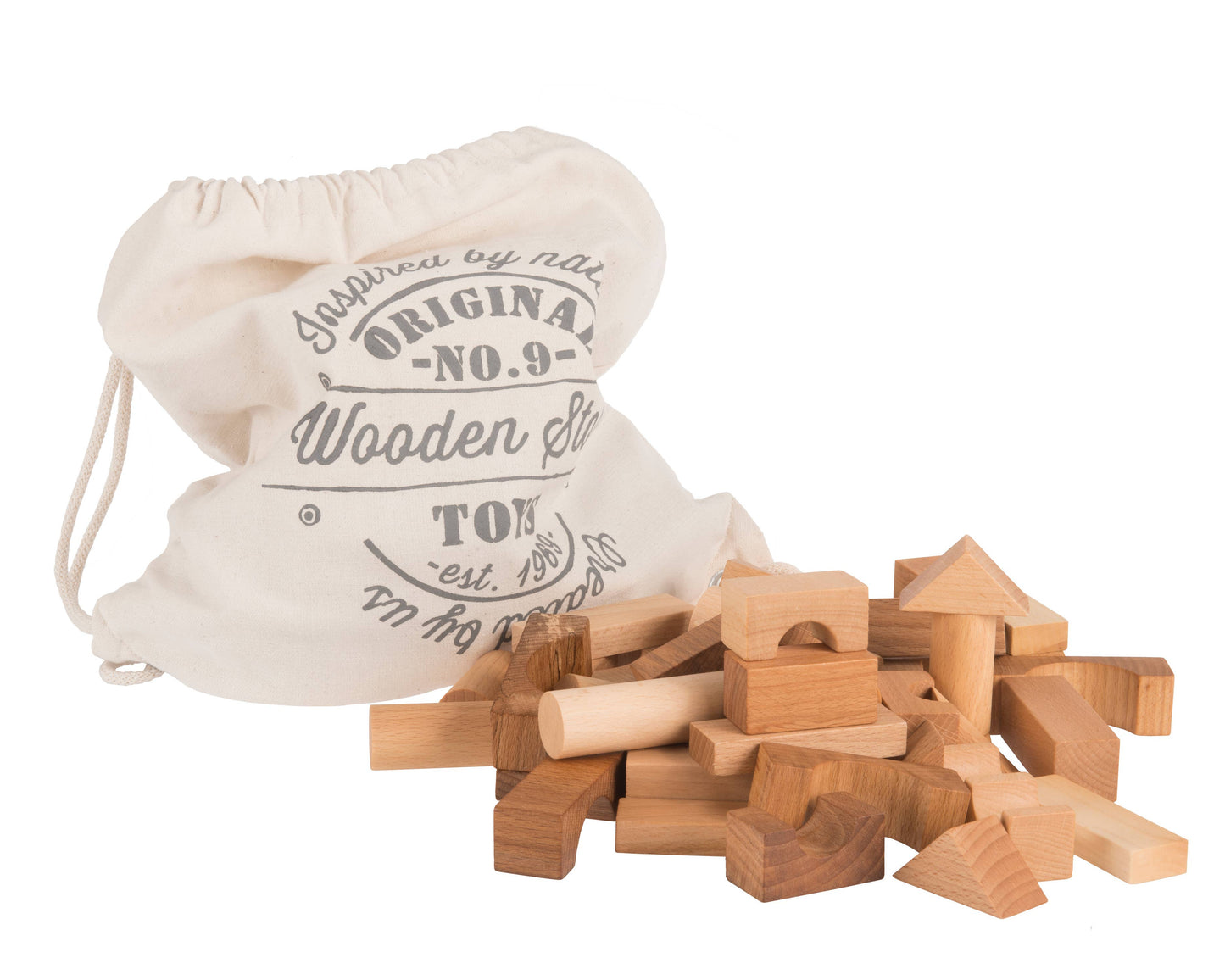 Houten Bouwblokken – 100 stuks
