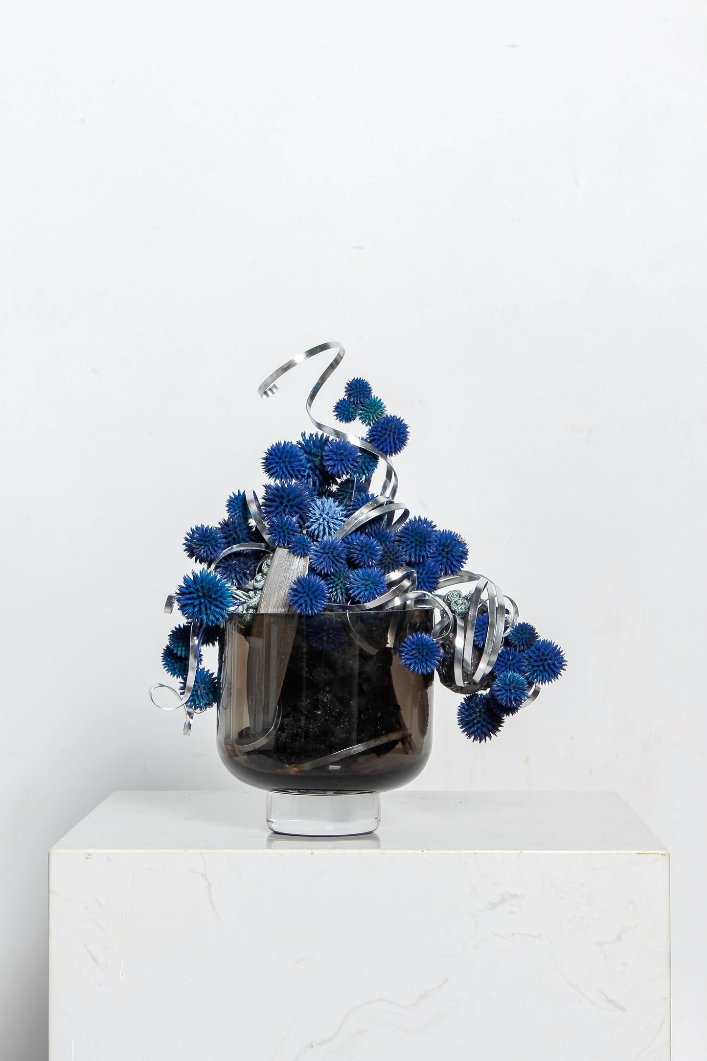 Glazen design vaas - Amber/Smoke
