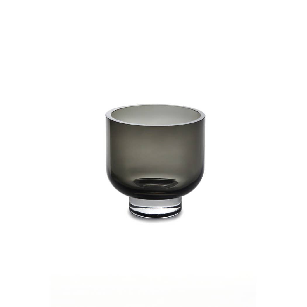 Glazen design vaas - Amber/Smoke