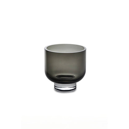 Glazen design vaas - Amber/Smoke