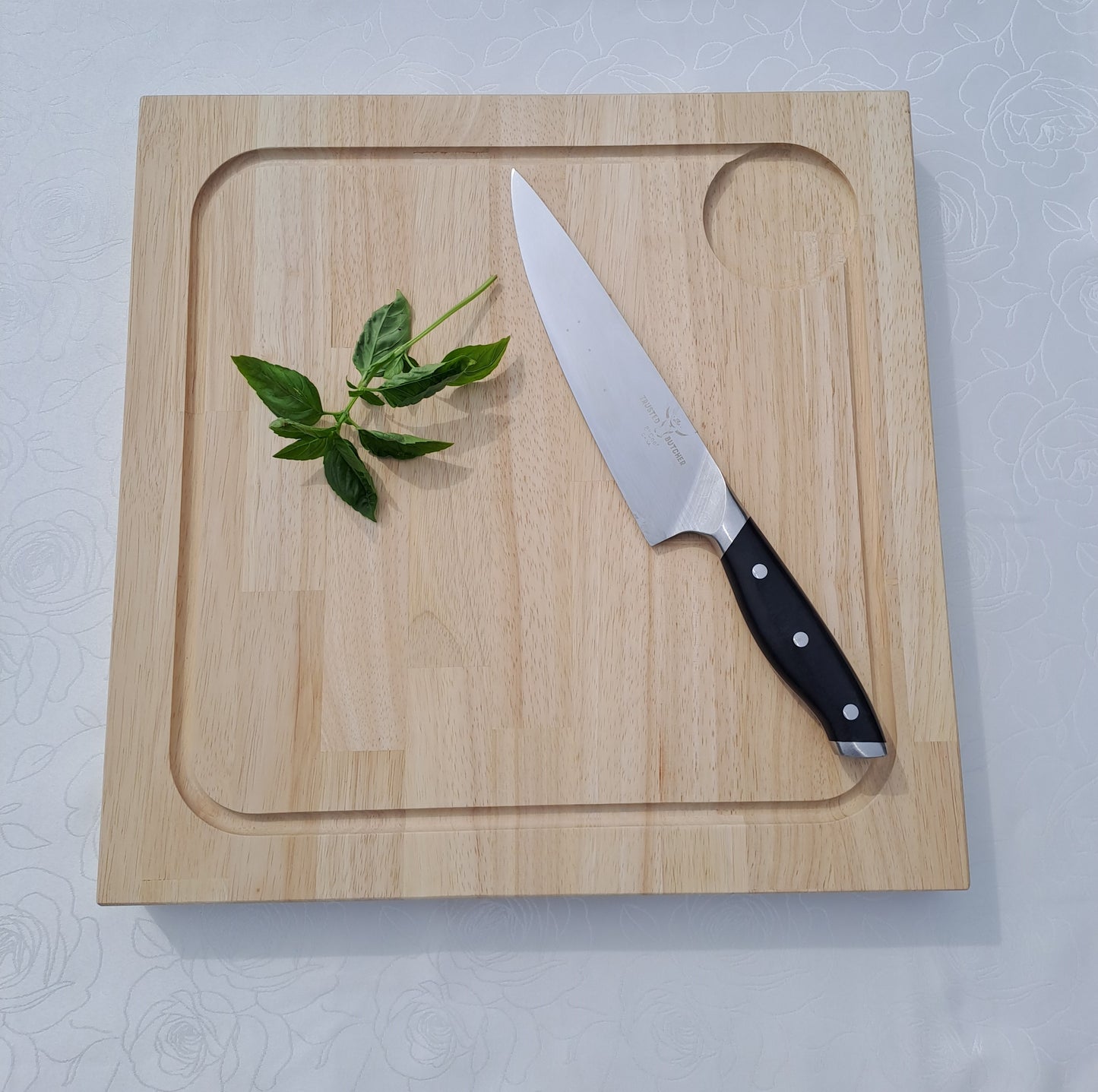 Snijplank - Massief rubberwood - 4 cm dik