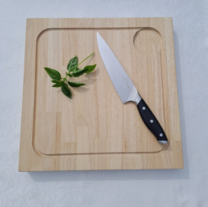 Snijplank - Massief rubberwood - 4 cm dik