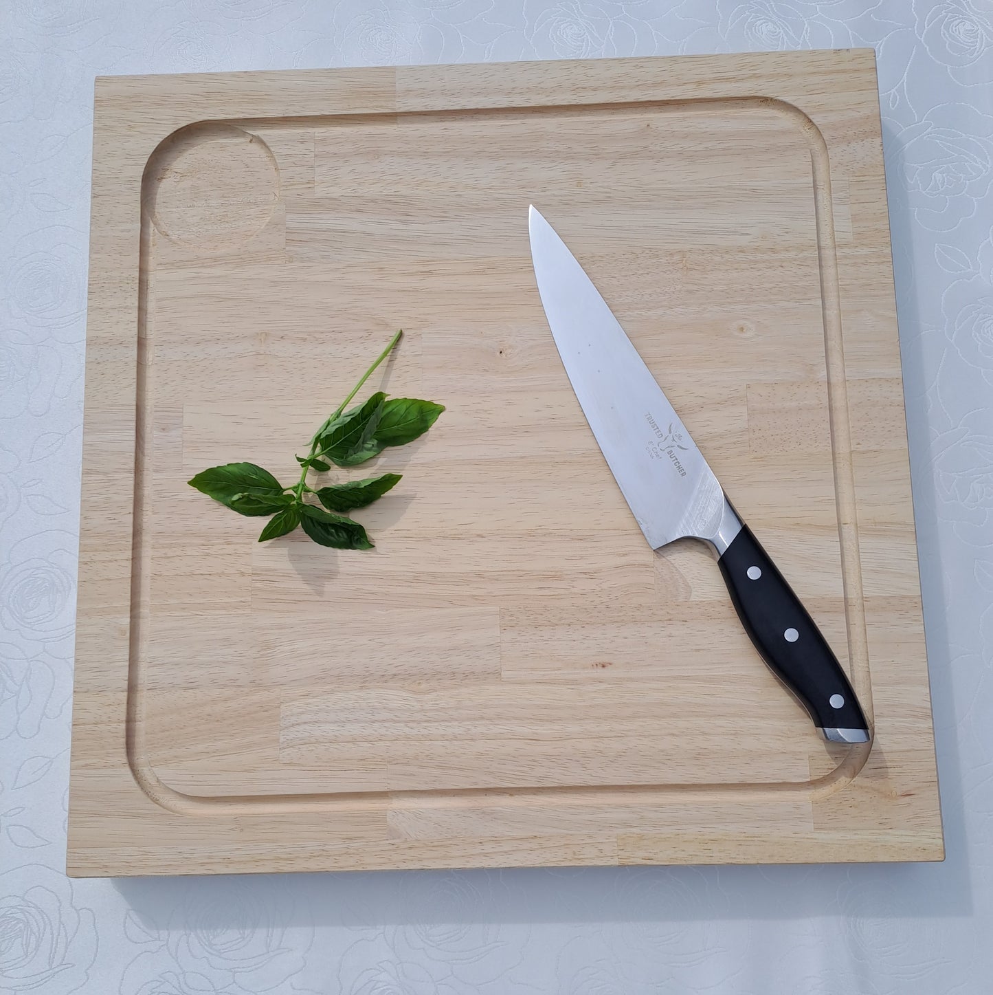 Snijplank - Massief rubberwood - 4 cm dik