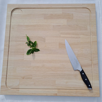 Snijplank - Massief rubberwood - 4 cm dik