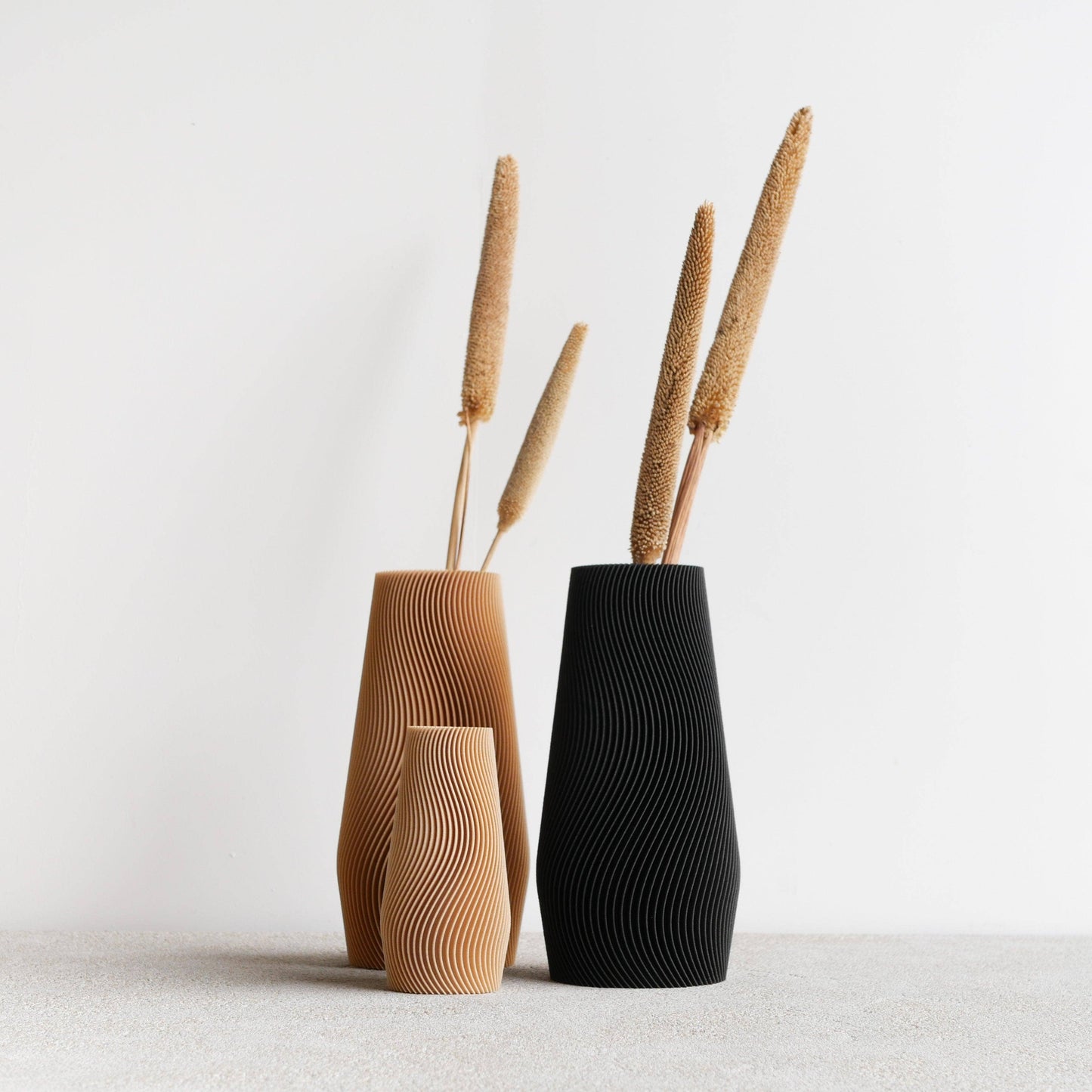Wave Vase - Designvaas in houtcomposiet - Lignaire