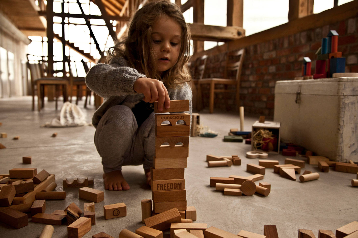 Houten Bouwblokken – 100 stuks