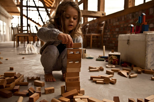 Houten Bouwblokken – 100 stuks