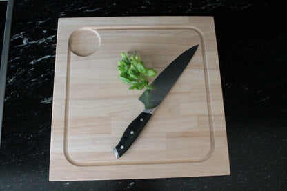 Snijplank - Massief rubberwood - 4 cm dik