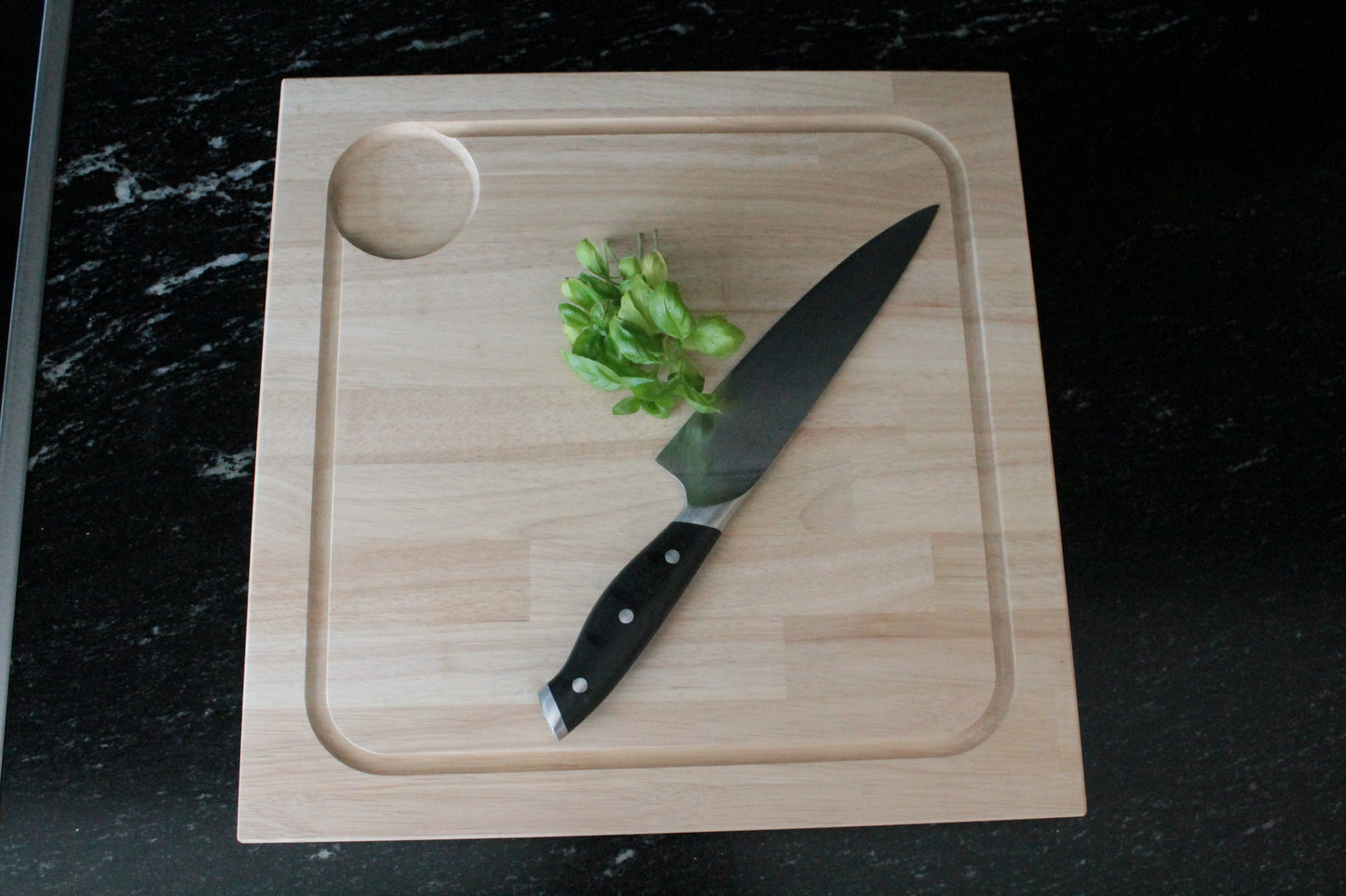 Snijplank - Massief rubberwood - 4 cm dik