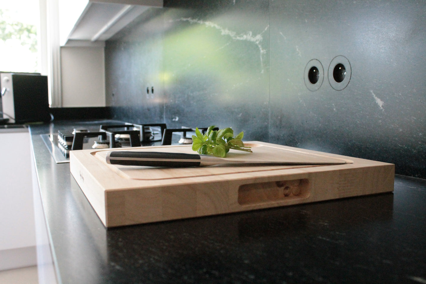 Snijplank - Massief rubberwood - 4 cm dik