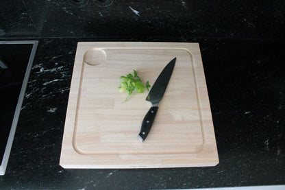 Snijplank - Massief rubberwood - 4 cm dik