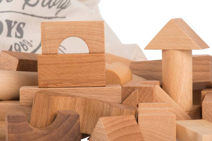 Houten Bouwblokken – 100 stuks