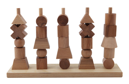 Houten Stapeltoren - Montessori speelgoed