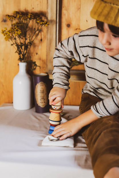 Houten Montessori Stapelfiguur - Nr.4